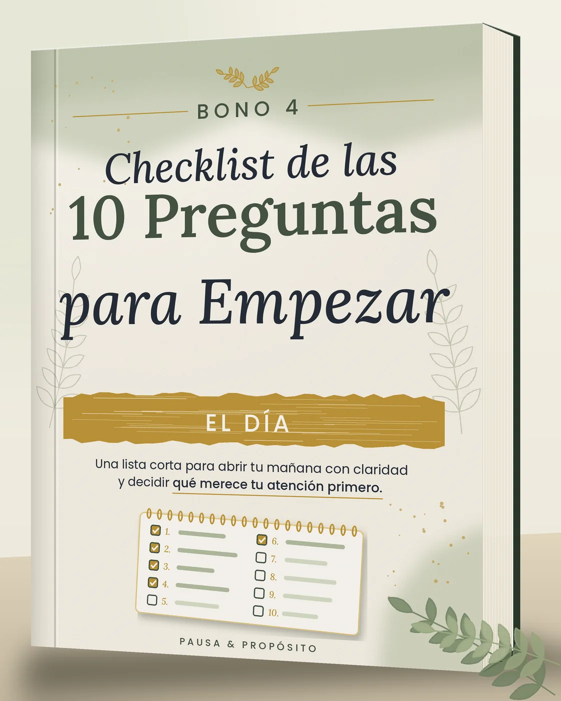 Mockup del bono 4: Tarjetas de reflexión para volver a empezar en días difíciles